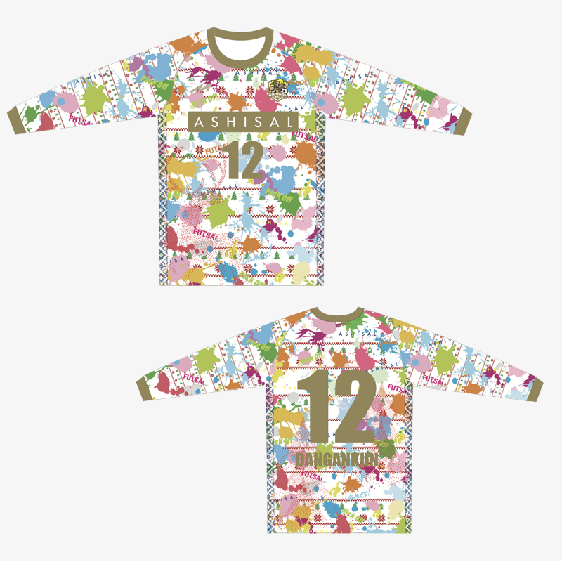 【期間限定】あしざるFCユニフォーム長袖シャツ-2025-26 限定デザイン-　背番号12番　DANGANKUN(ダンガンくん)