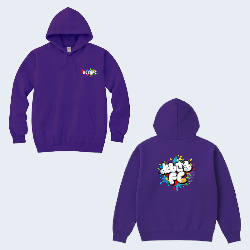 あしざるFCレギュラーロゴパーカー　紫